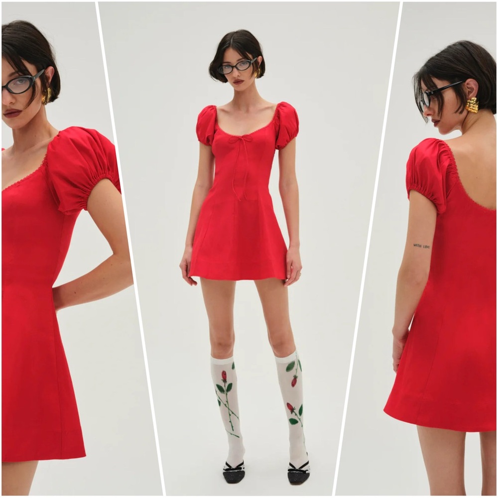 For Love And Lemons Red Mini Dress